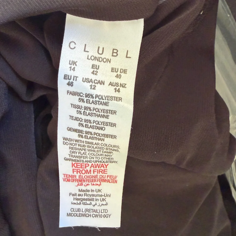 Club L London Black Sleeveless Maxi Dress - Picture 4 of 4